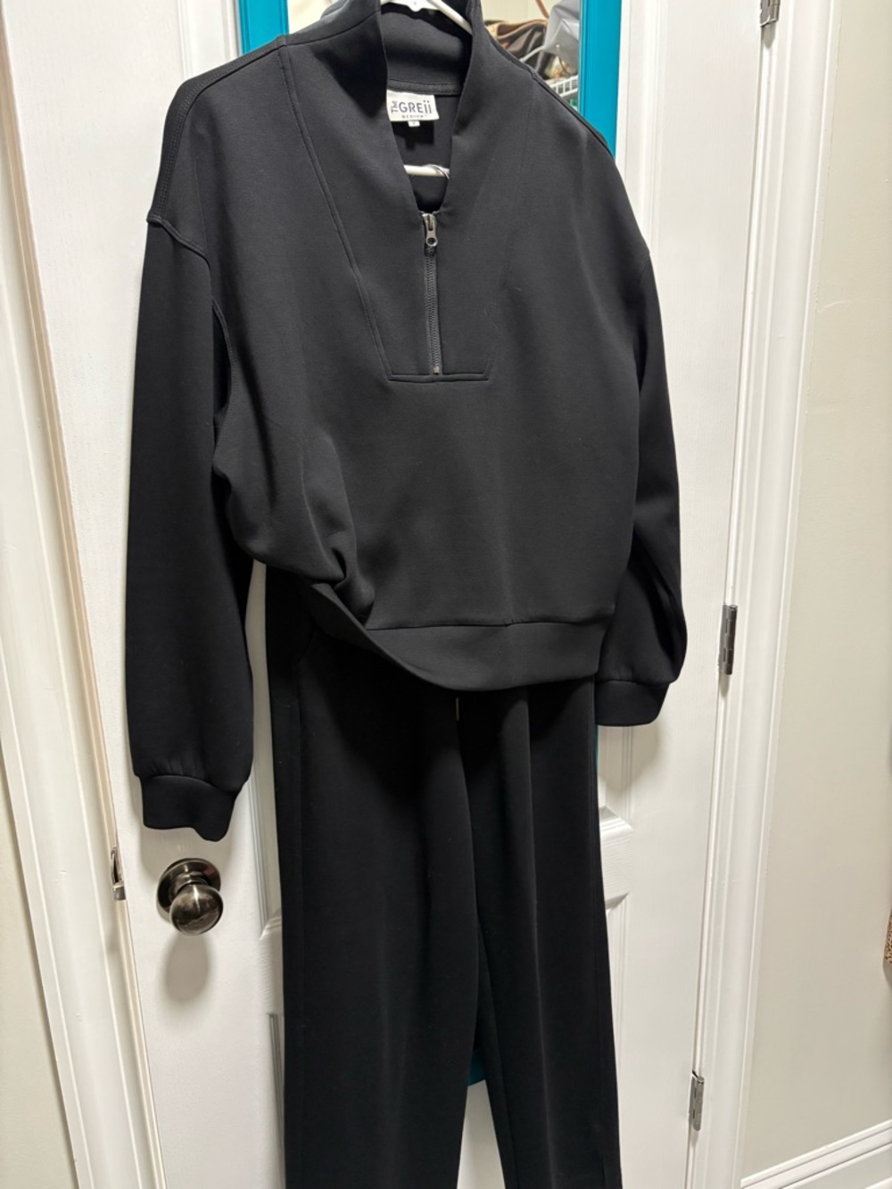 The GReii  Zip-Neck Sweatshirt and Pants Set